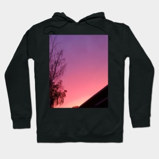 Sunset gradient over my house Hoodie